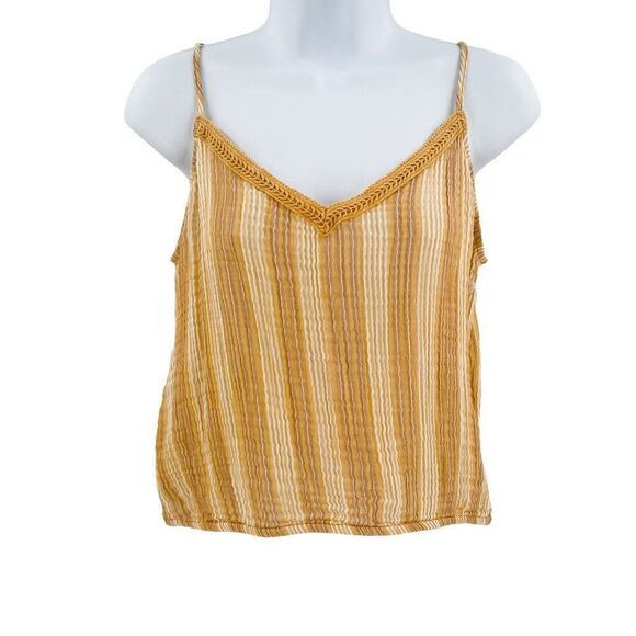 Aerie Open Back Striped Cropped Tank Top - Picture 3 of 10